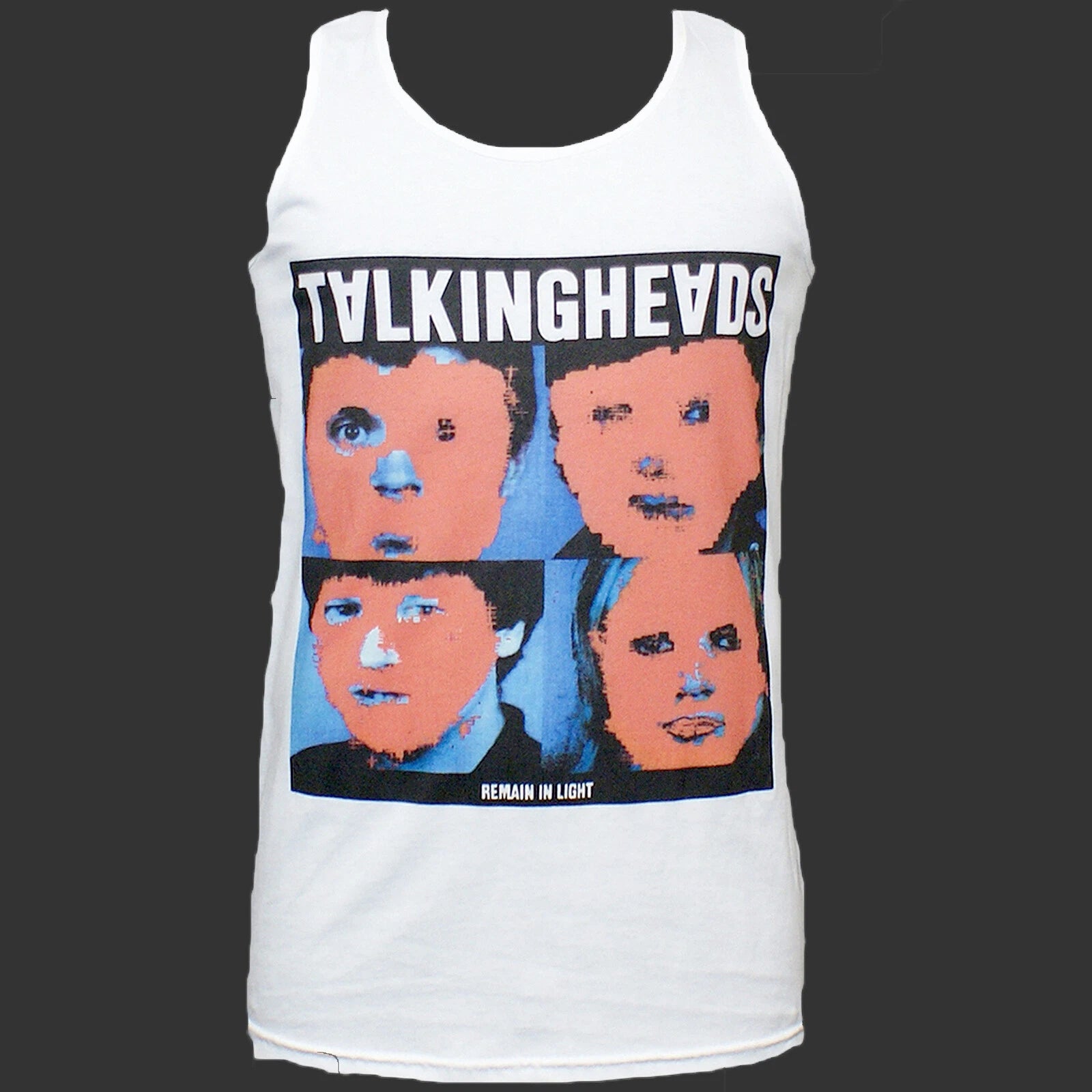 Talking Heads New Wave Art Pop Punk Rock T-SHIRT vest top unisex white S-2XL
