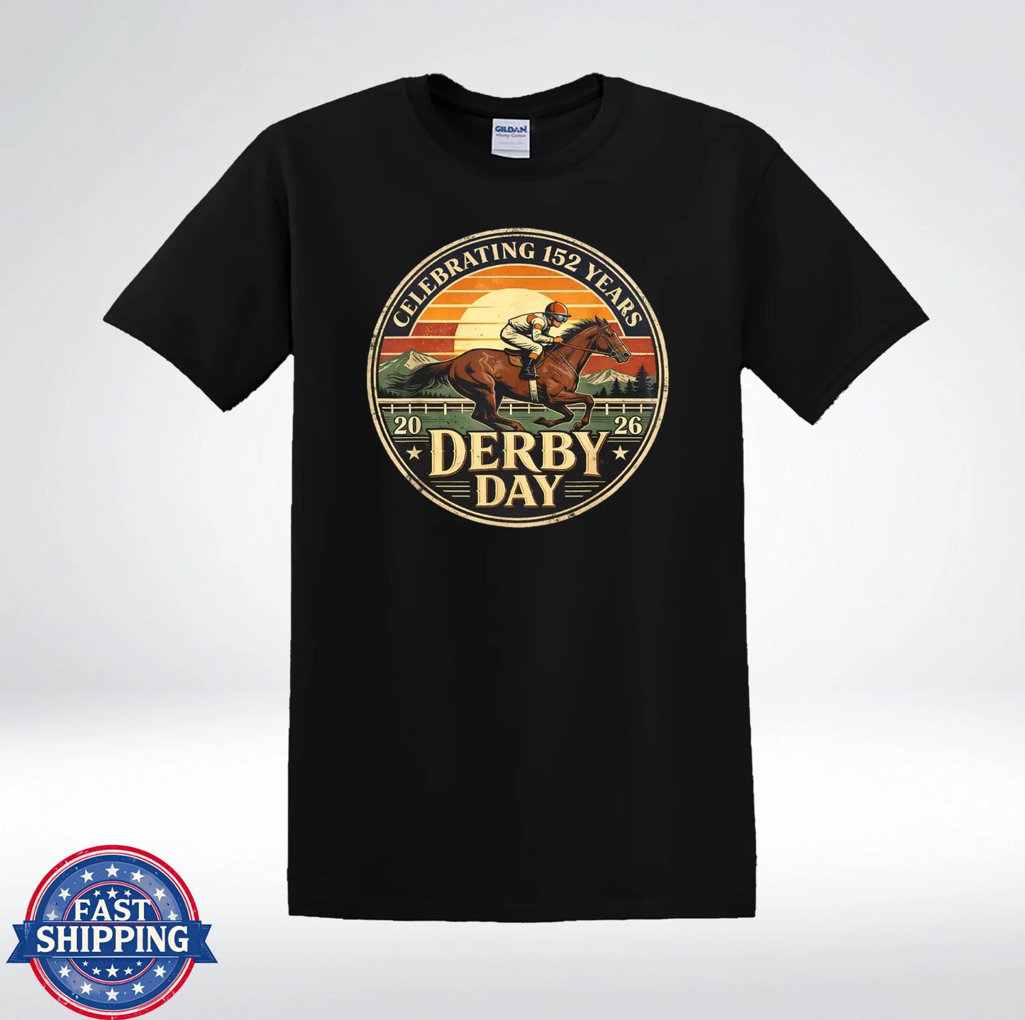 KY Derby Day 2026 152 Years Vintage Horse Racing Graphic T-Shirt