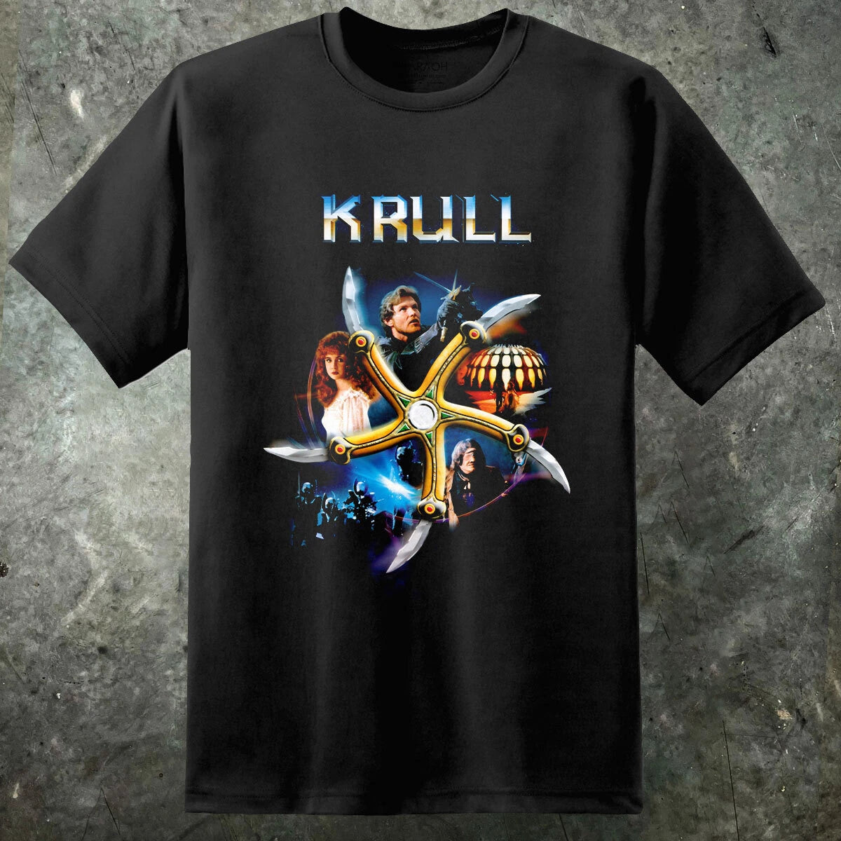 KRULL Movie Poster T Shirt 80's Sci Fi Fantasy Vintage Film Man Cave Mens Retro