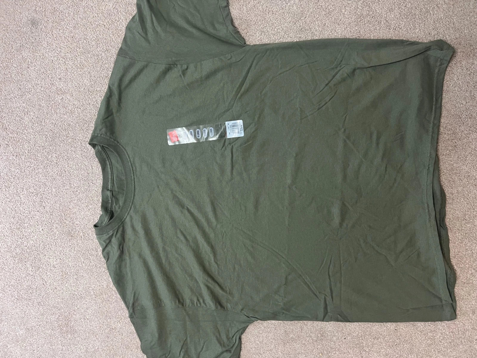 (5-Pack) New HANES Fatigue Green Comfort Soft Heavy Weight Men s Cotton T-shirt