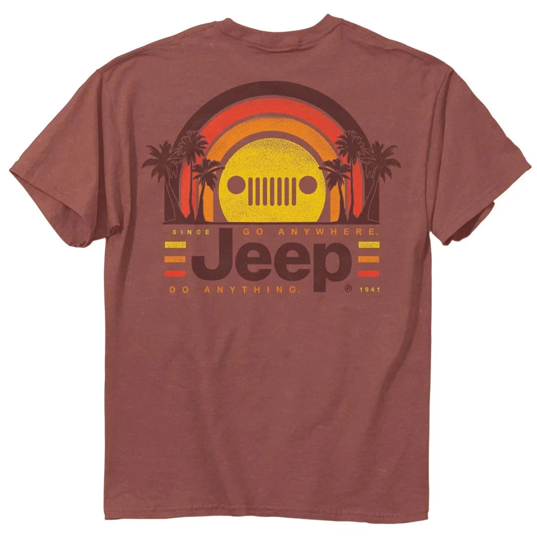 Jeep Sunset Palms T-Shirt Size 2XL Comfort Colors Jedco Licensed