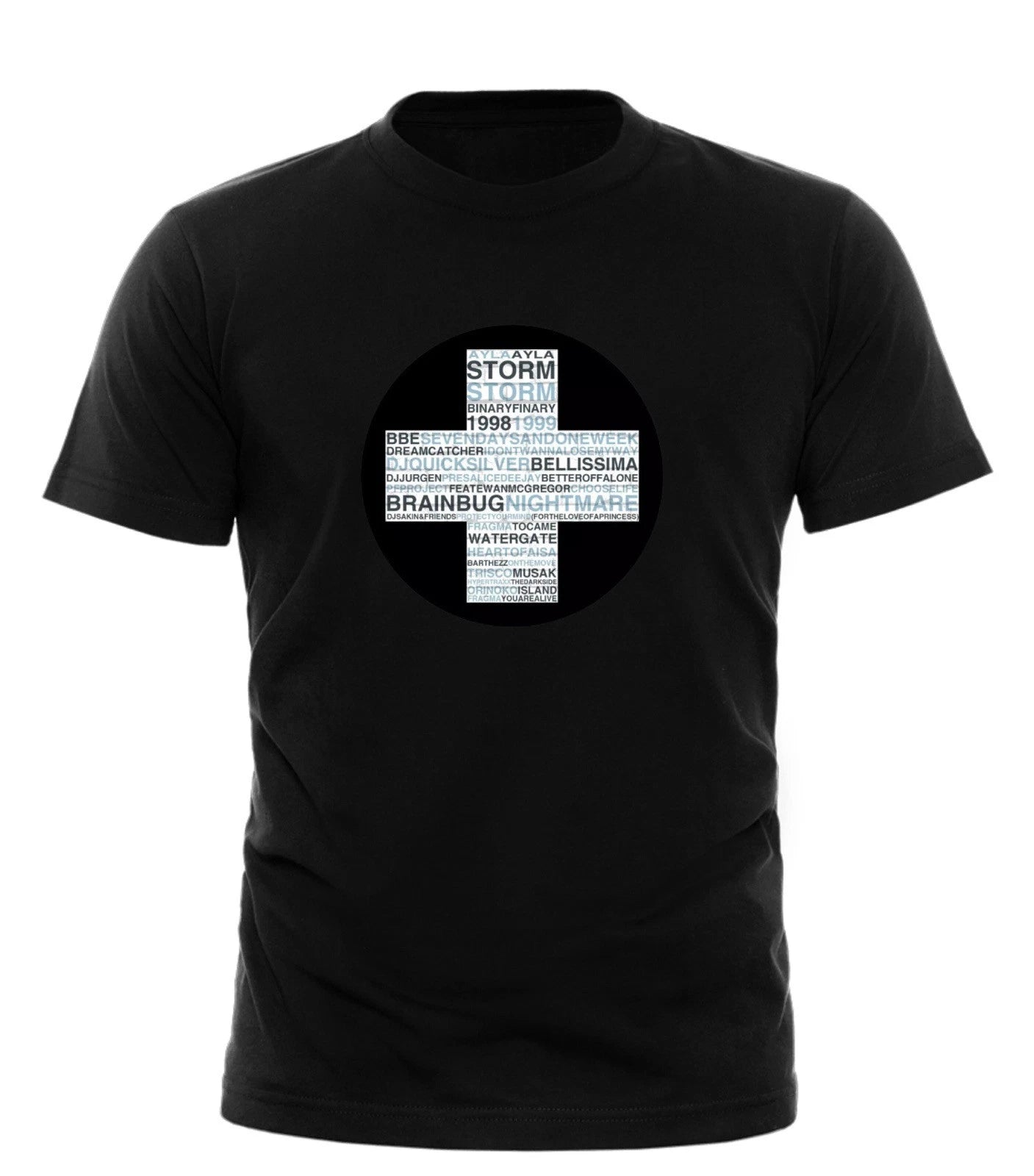 Trance Classics Acid House Dance Music Rave Positiva Records Mens DJ T-Shirt