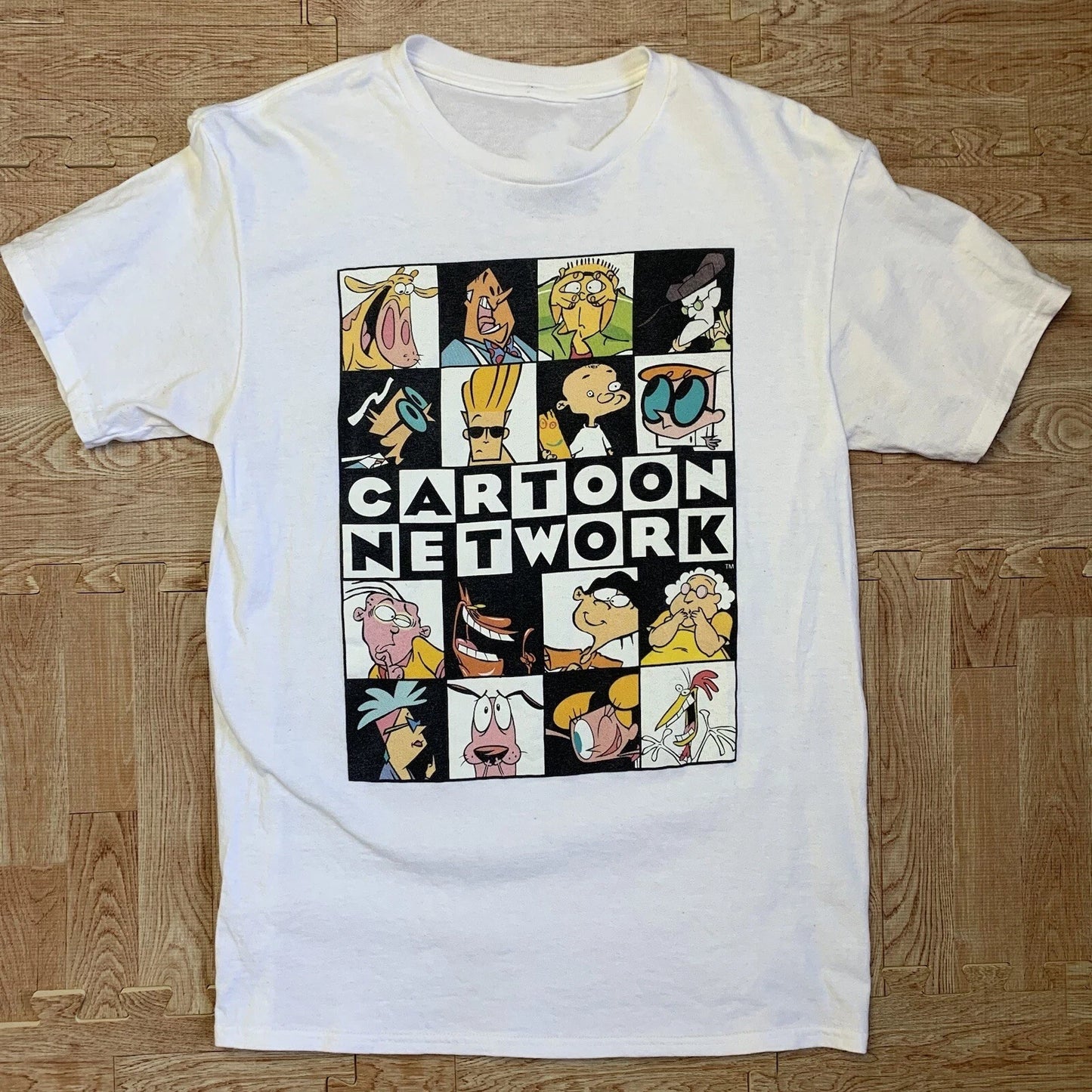 VTG 90s Cartoon Network Dexter Cow Chicken Courage Ed Eddy Johnny Bravo Shirt