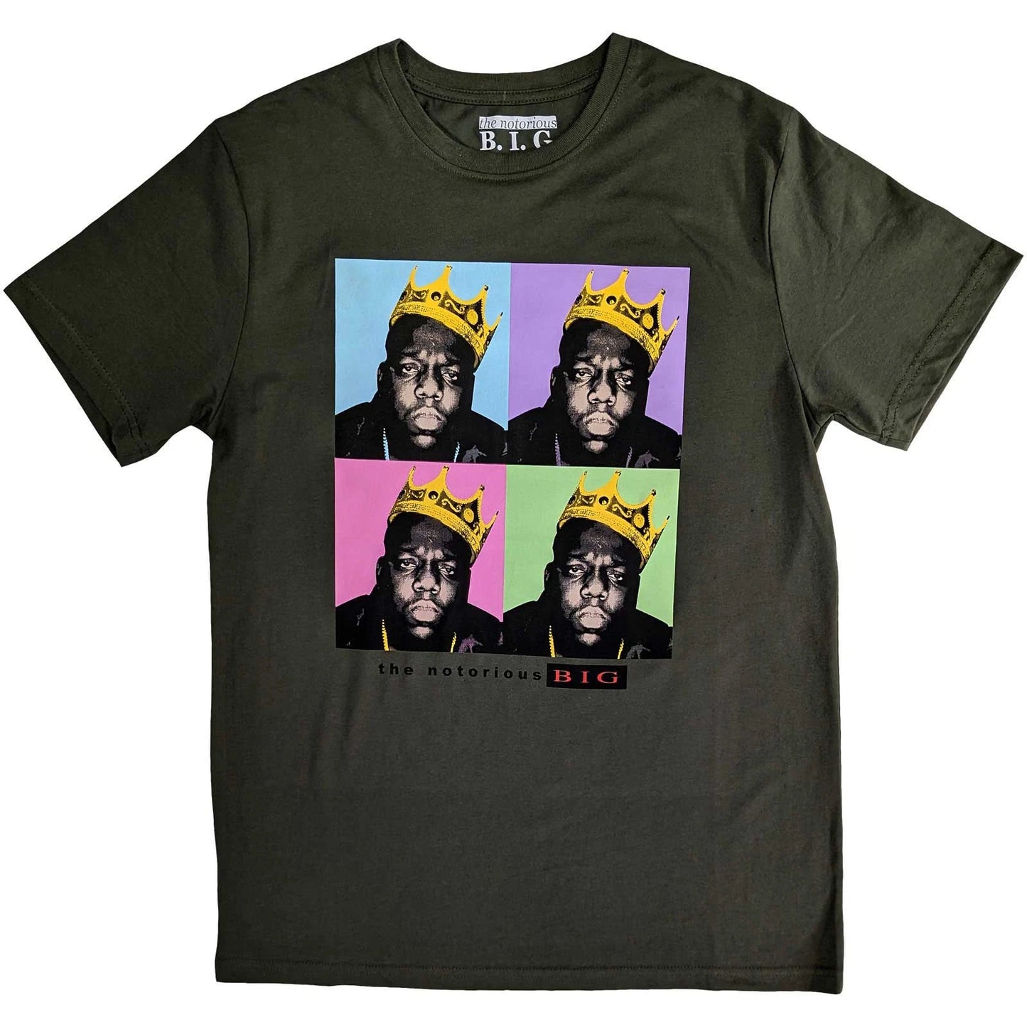 Biggie Smalls Crown Pop Art Official T-Shirt Men Unisex