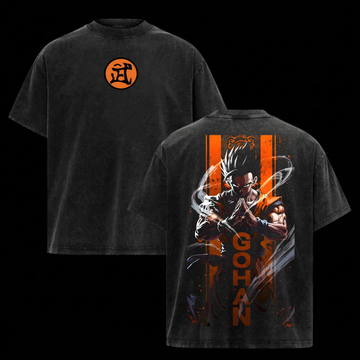 Gohan Dragon Ball Shirt Streetwear Anime Manga Unisex Oversized Men Graphic Tee