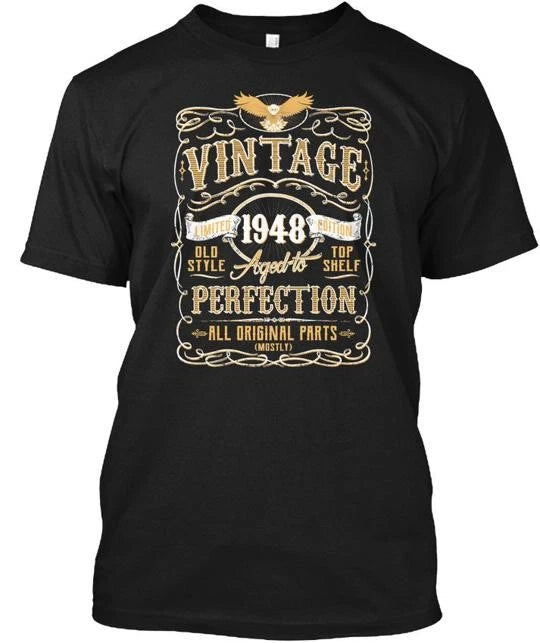 Vintage Aged To Perfection 1948 T-Shirt Made in the USA Size S to 5XL