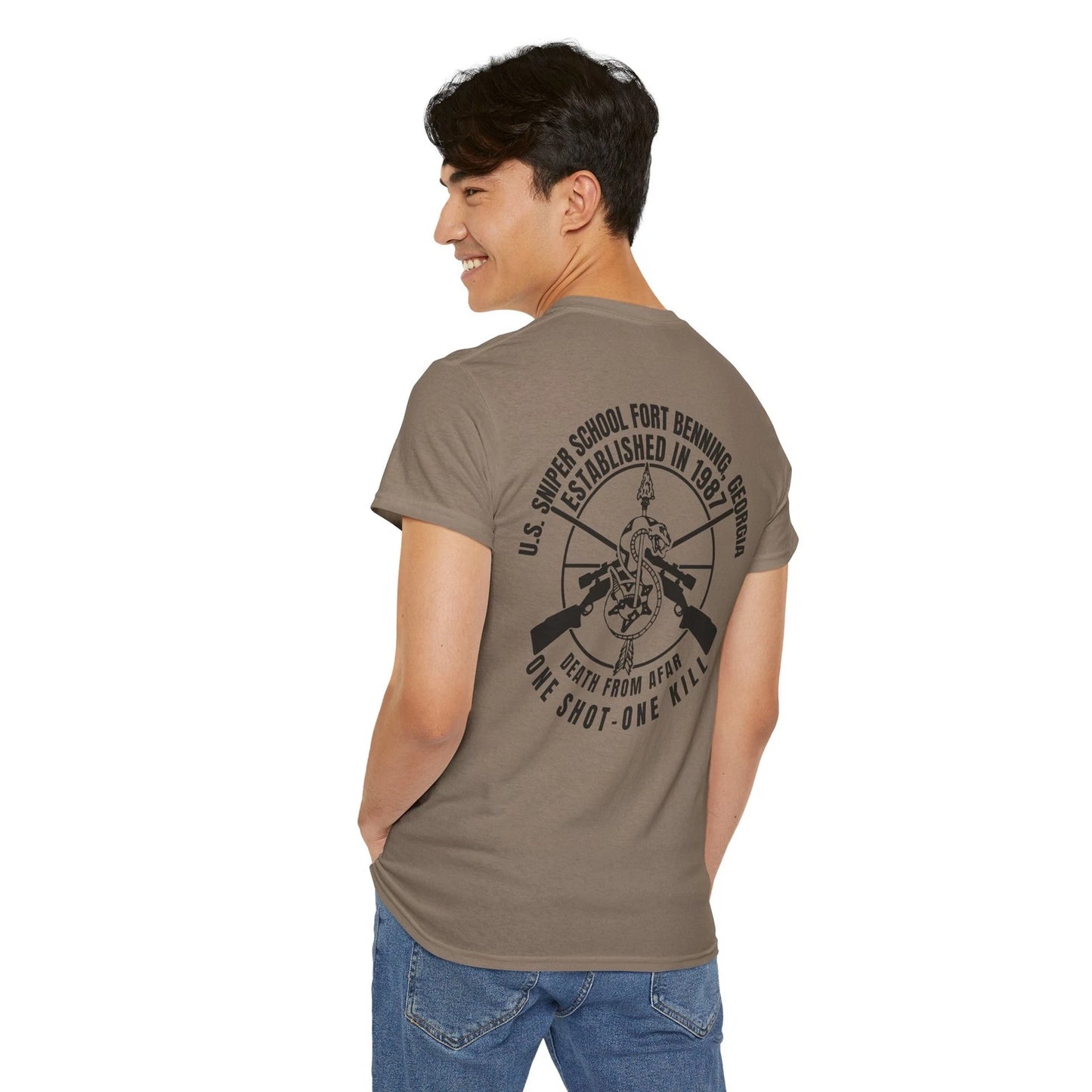 US Army Sniper School Fort Benning Elite Force Custom T-Shirt