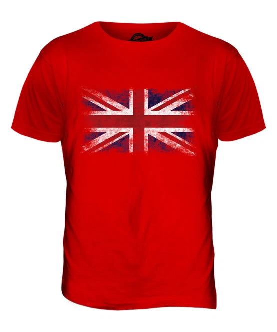 UNION JACK DISTRESSED FLAG MENS T-SHIRT TOP UK GB GREAT BRITAIN UNITED KINGDOM
