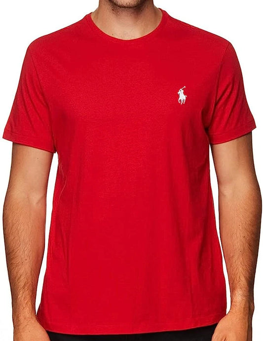 Polo Ralph Lauren Mens Custom Fit Crew Neck  T Shirt in Red Sz XL