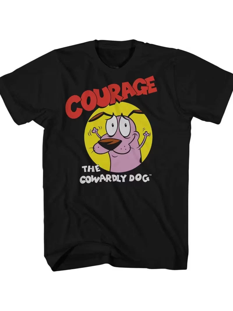 Men'S Vintage Courage the Cowardly Dog Graphic T-Shirt - Soft Casual Fit Short S