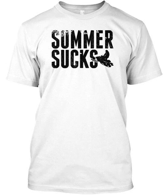 Summer Sucks Snowmobile Ts And S T-Shirt Made in the USA Size to 5XL