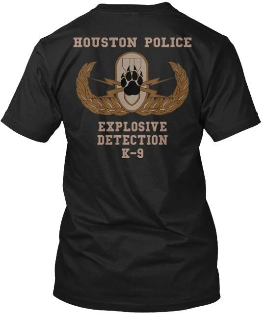 HPD EOD K9 Crest Tee T-Shirt Made in the USA Size S to 5XL