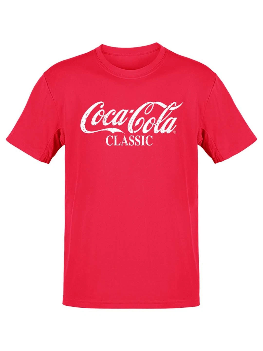 Officially Licensed Coca-Cola Classic Vintage Logo Graphic Men's T-shirt