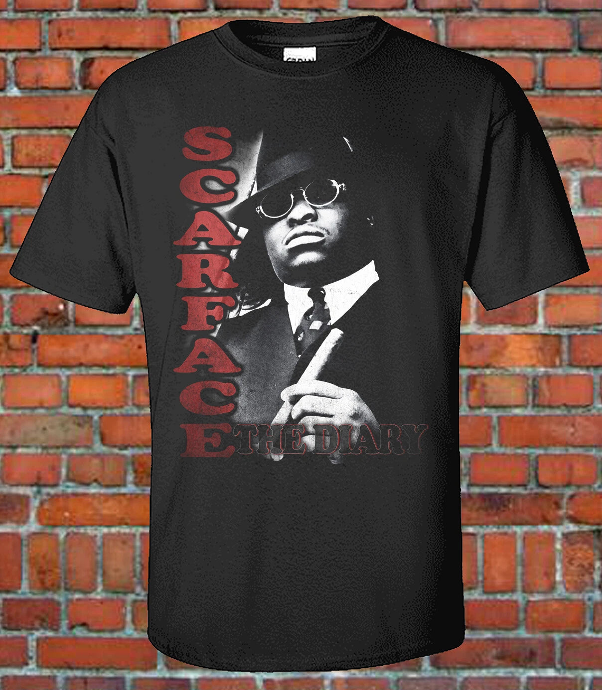 ScarFace 90s Style Bootleg Vintage Rap Tee Hip-Hop Classic  EXCLUSIVE