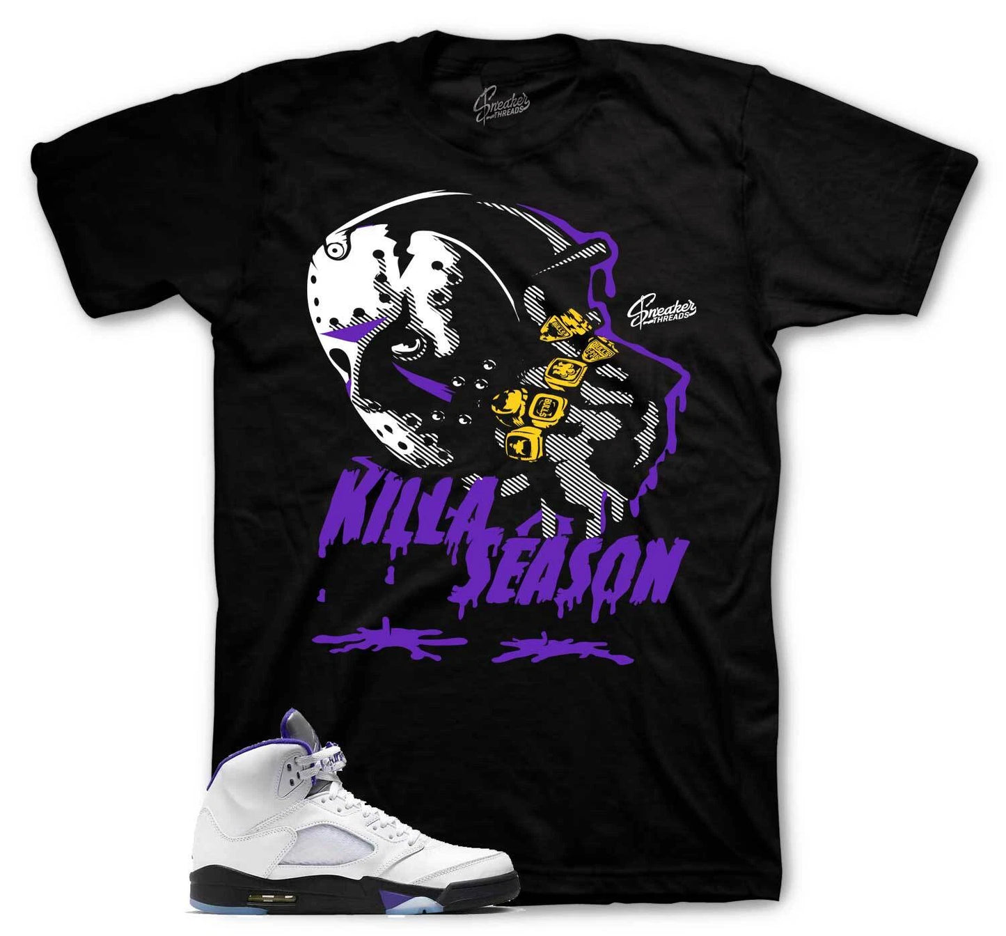 Shirt To Match Jordan 5 Concord - Killa Season Sneaker Tee