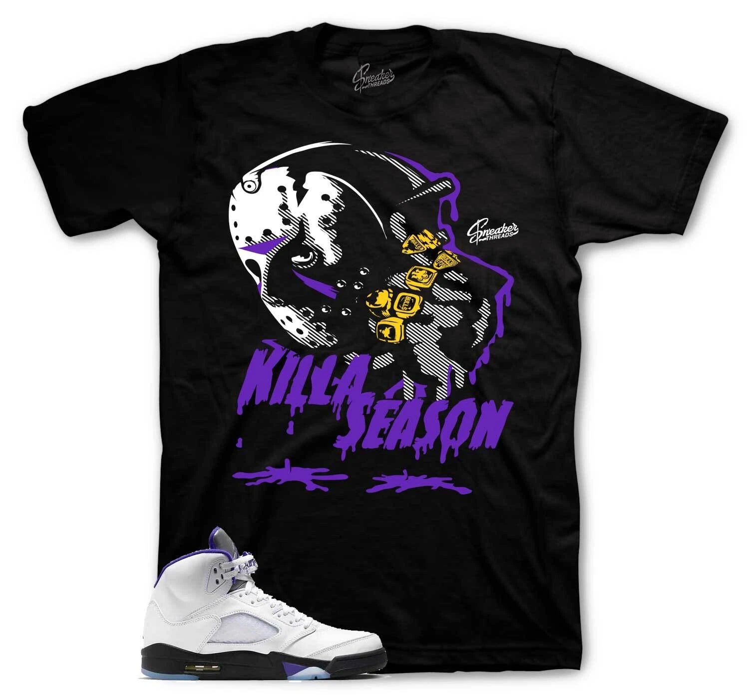 Shirt To Match Jordan 5 Concord - Killa Season Sneaker Tee