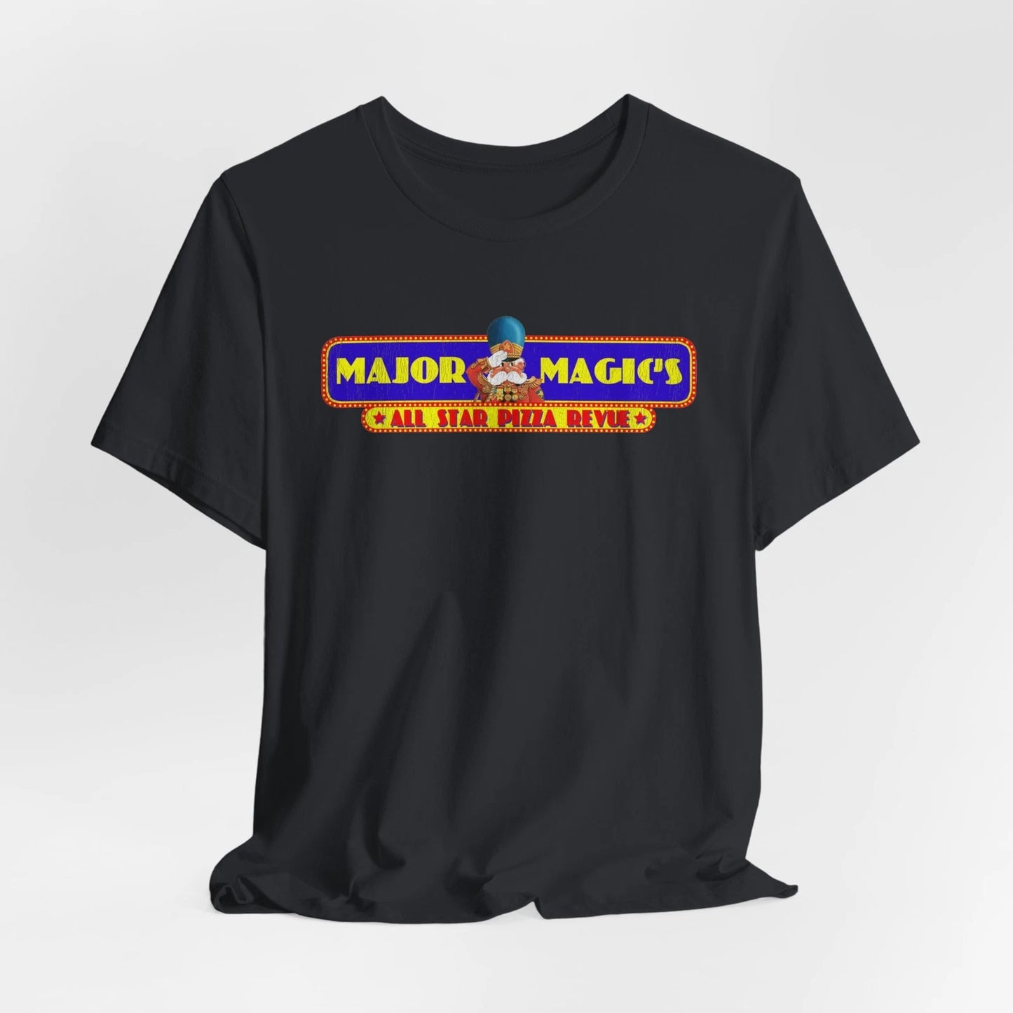 Retro Pizza Logo Tee, Major Magic 1980s Shirt, Jersey T-Shirt, Vintage look
