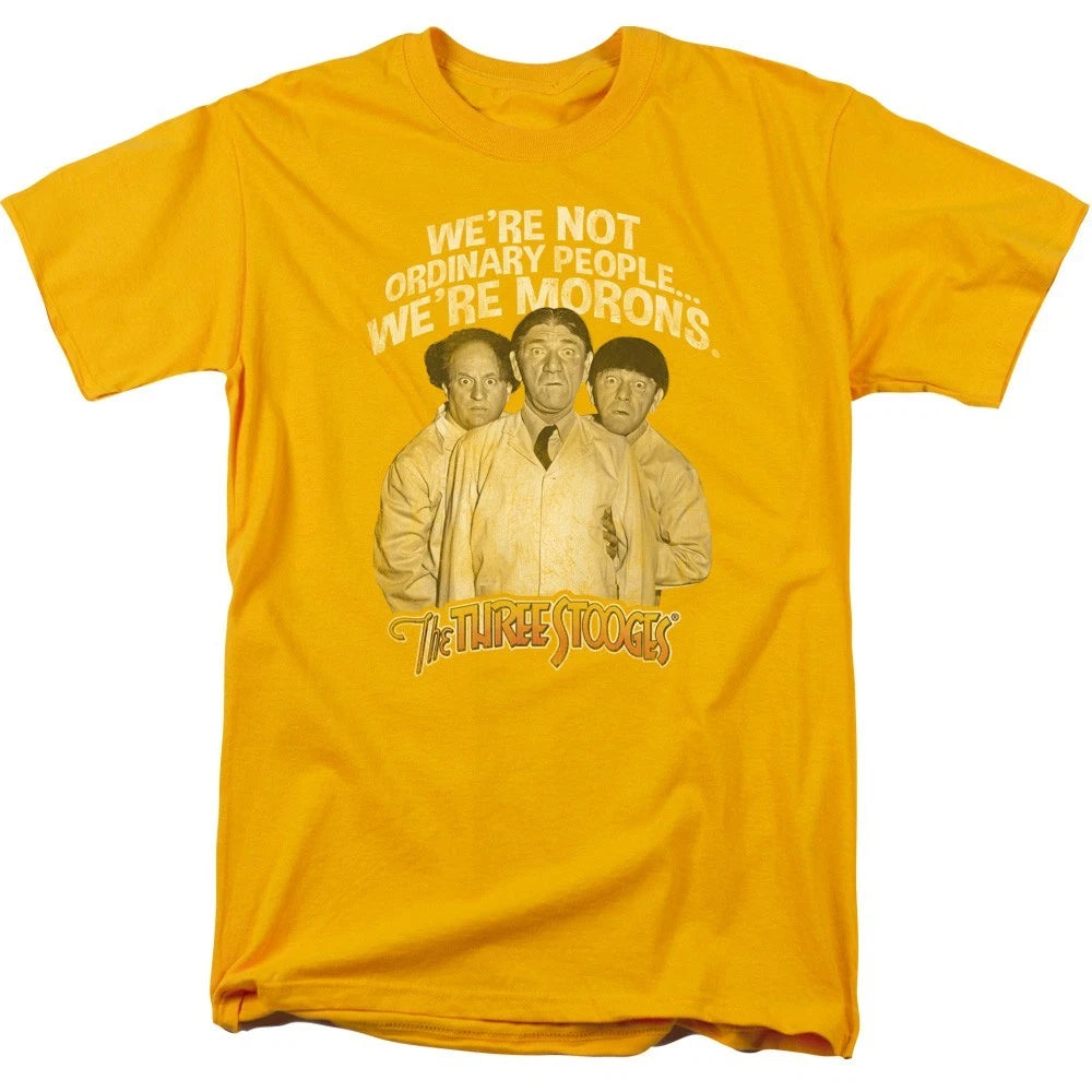 The Three Stooges Morons Men’s T-Shirt S-3XL Licensed Comedy Graphic Tee