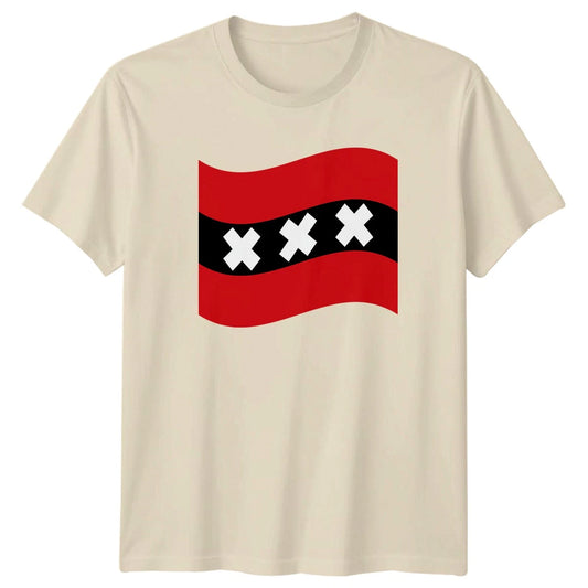 Amsterdam Flag T-Shirt Amsterdam Netherlands Travel Birthday Gift For Him