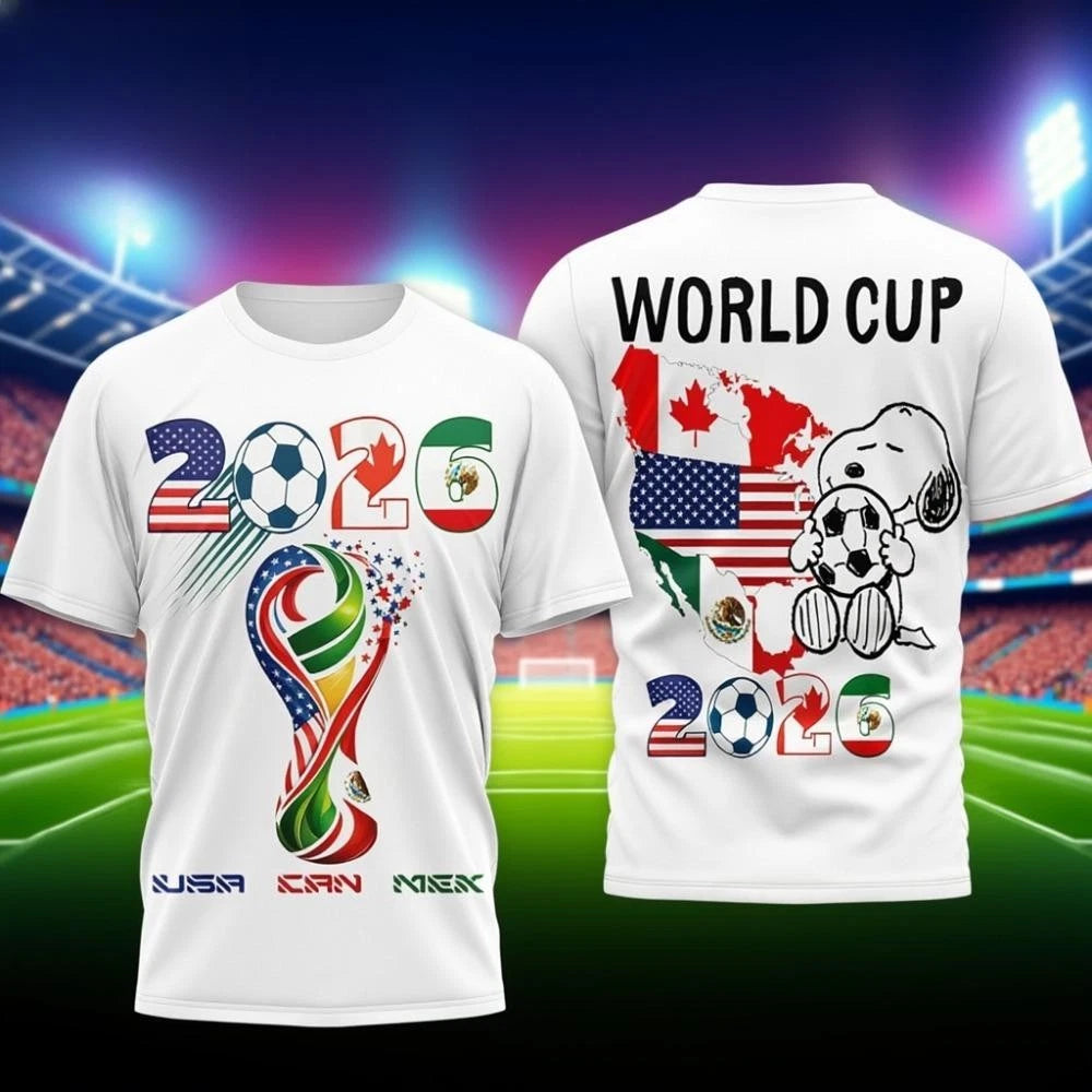 World Cup 2026 Snoopy Soccer Celebration Unisex Tee