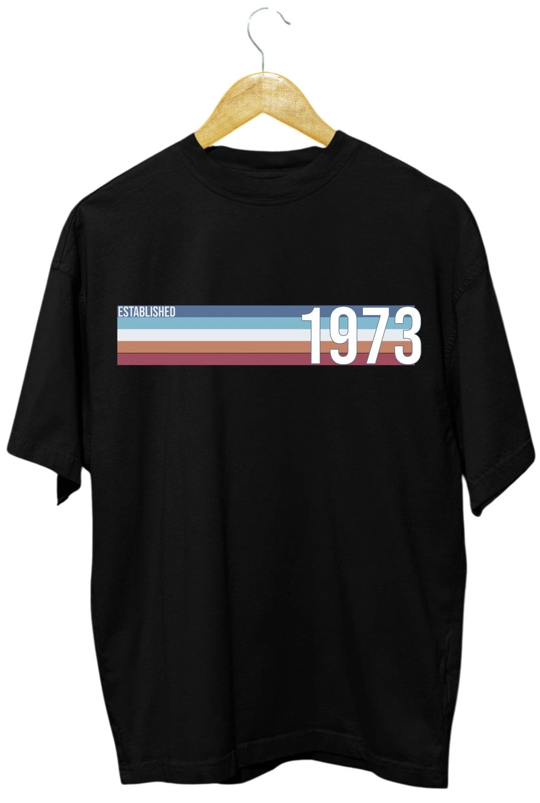 Established 1973 T-Shirt Vintage Birthday Giftth 53Bday Unisex Tee