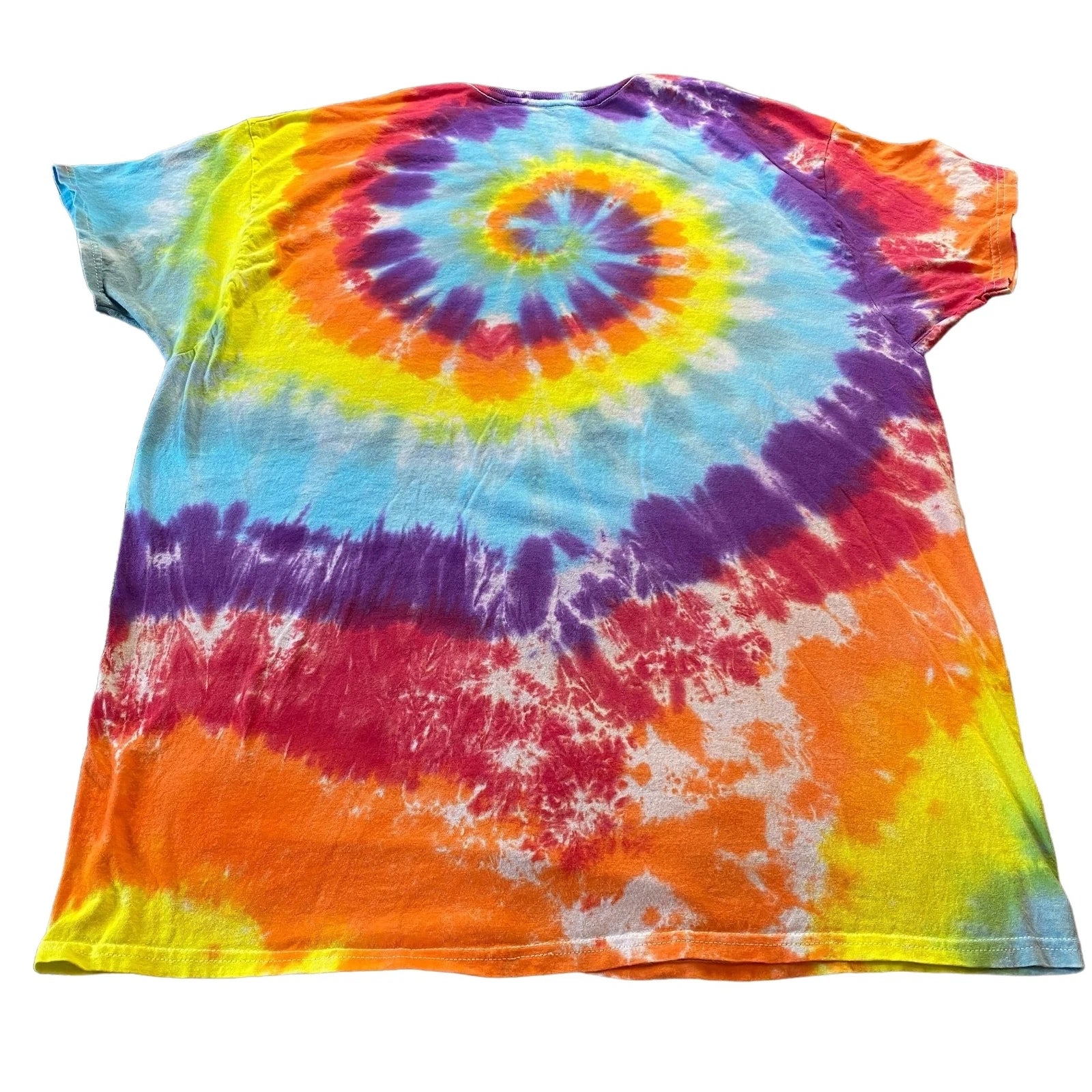 Rainbow Spiral Tie Dye Adult Tee || XL