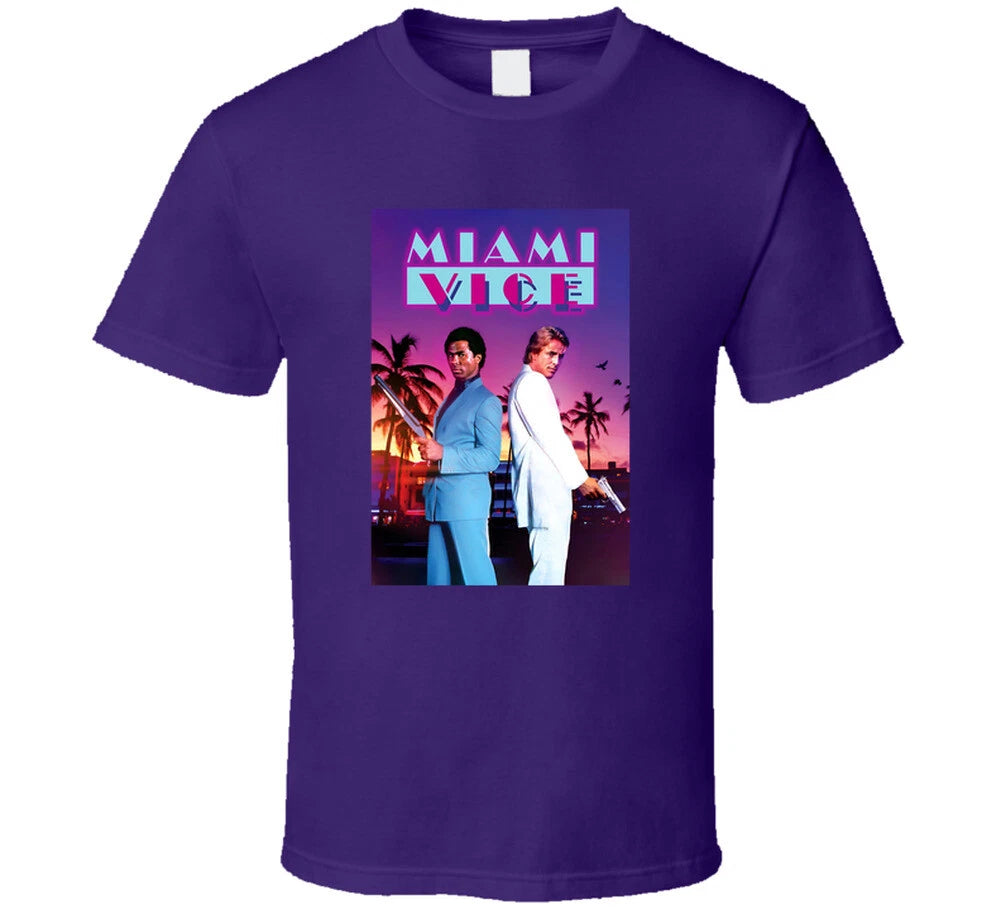 Miami Vice Tee Retro 80s Television Series Tv Show Fan T Shirt