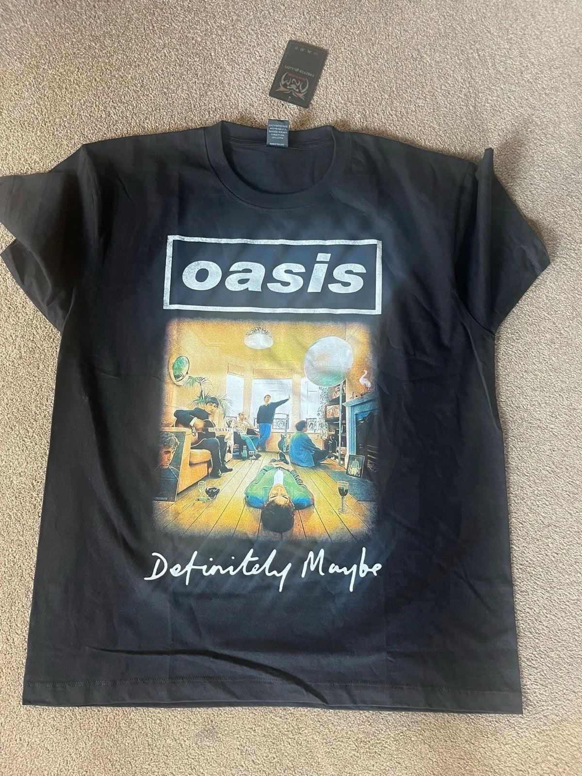Oasis Vintage T-Shirt, Definitely, ‘Unofficial’ Retro 90’s Size M