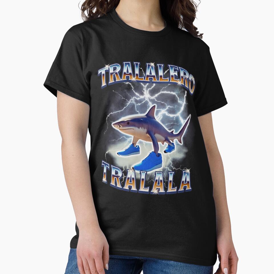 Tralalero Tralala Funny Meme Shark Retro Bootleg Memes by MaritzaVande
