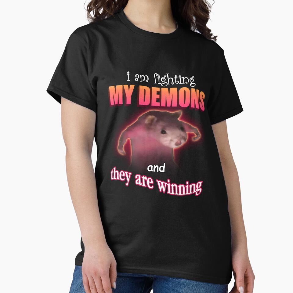 I'm fighting my demons and they are winning word art meme by snazzyseagull