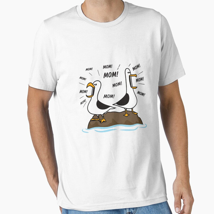 Seagull Mom Mom Mom Funny Mothers Day by JustuKitties